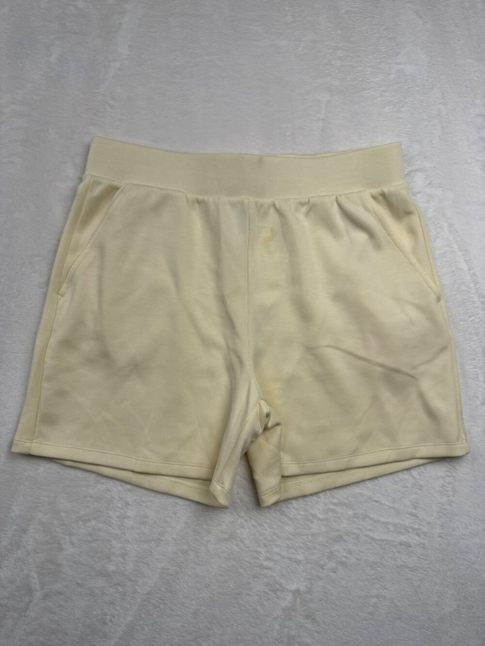 Lazypants Womens Cream Lounge Shorts M Soft Modal Blend